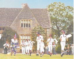 Barry Care fooling for Bampton Traditional Morris